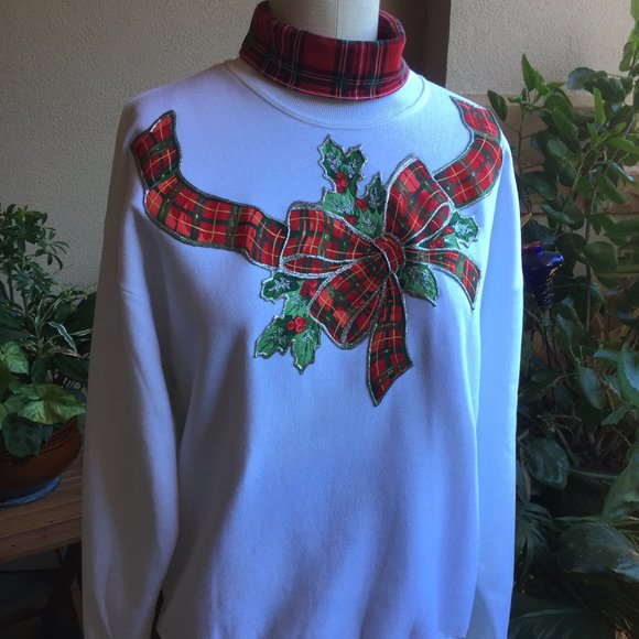 Jerzees Hand-Painted Top w/Holiday Motif NWOT - Picture 2 of 12